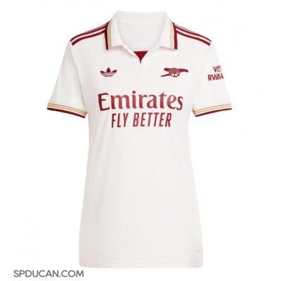 Zenski Nogometni Dres Arsenal Declan Rice #41 Rezervni 2025-26 Kratak Rukav Zenski Nogometni Dres Arsenal Declan Rice #41 Rezervni 2025-26 Kratak Rukav